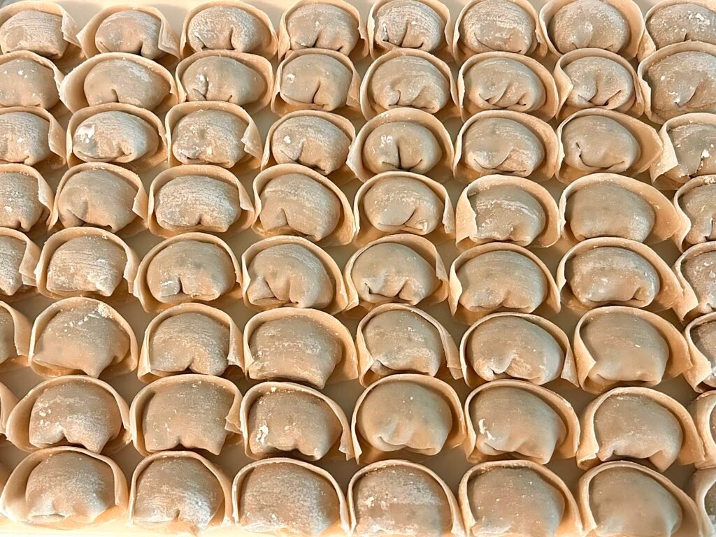 Pork & Bok Choy/Chives Wontons shanghai wonton