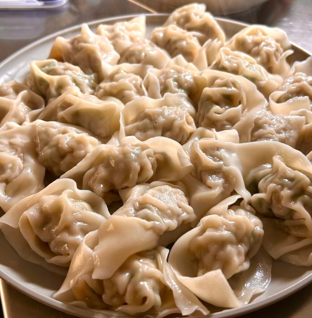 Pork & Bok Choy/Chives Wontons shanghai wontons 2