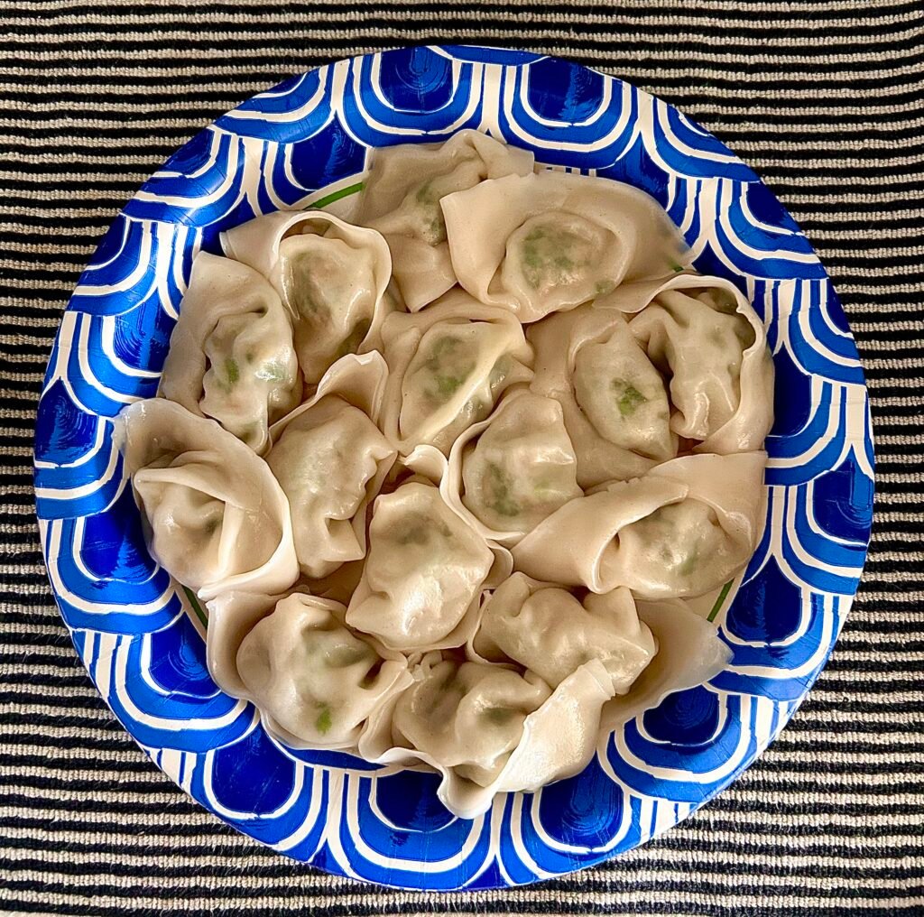 Pork & Bok Choy/Chives Wontons shanghai wontons cover