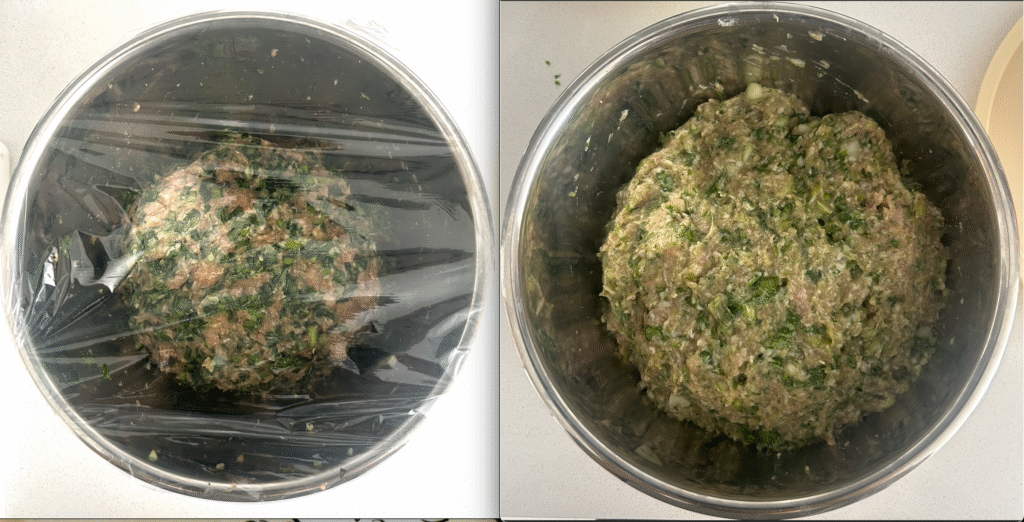 Pork & Bok Choy/Chives Wontons shanghai wonton fillings comparison